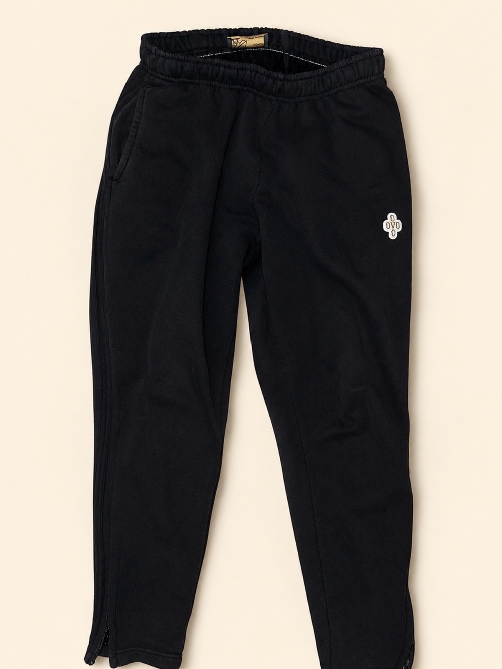 OVO Black Logo Fleece Joggers